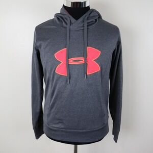 Under Armour Hoodie Womens Medium ColdGear Semi-Fitted Pullover‎ Sweatshirt Gray